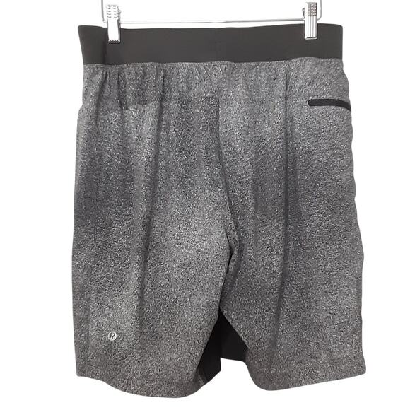 Lululemon T.H.E Short Luxtreme Liner 9” Athletic Shorts Gray Charcoal Mens M - Picture 3 of 11